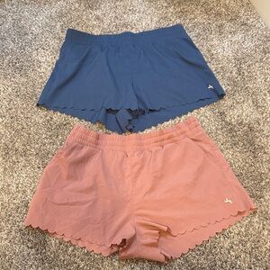 JoyLab Blue and Pink Scalloped Athletic Shorts